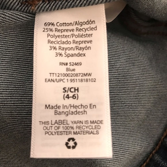 Size 4/6 Brand New Blue Jean Jacket - Picture 4 of 4